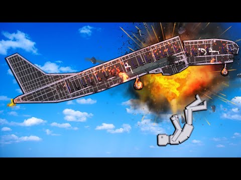 Saving Ragdolls from a Plane Crash Using Syringes! - People Playground Update Gameplay