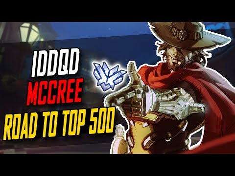 NRG IDDQD NEW INSANE ULTIMATE MCCREE! 65 KILLS!  [ OVERWATCH SEASON 5 TOP 500 ]