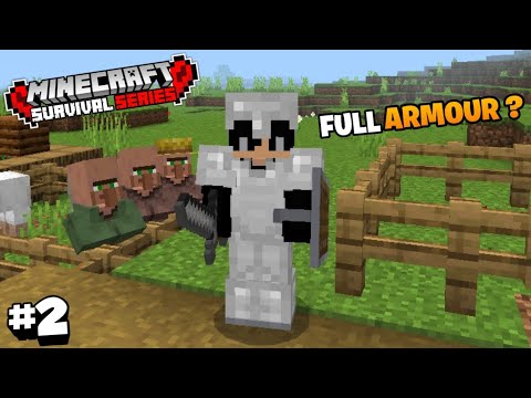 Trick2hub - I AM Get Full Armour In Minecraft Survival Series EP-2 | Hindi |
