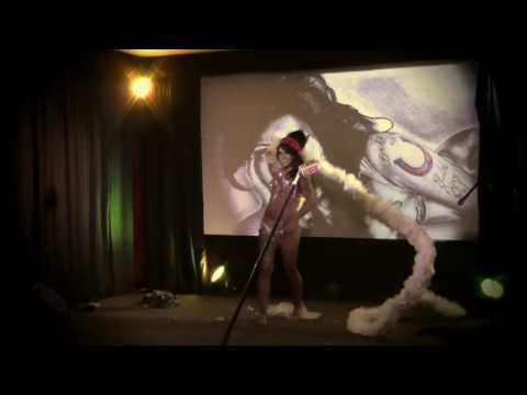 RUBY DERRIERE WINEHOUSE Uncaged London 12/7/16 Burlesque Boa