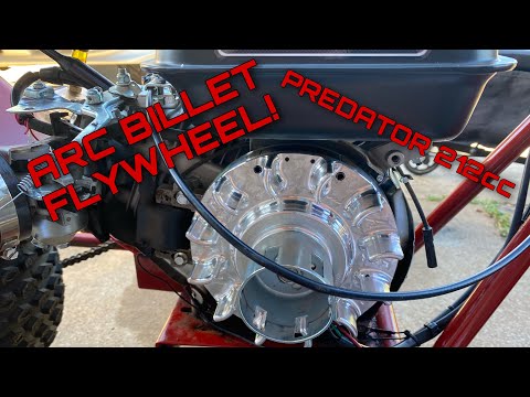 Arc billet flywheel: predator 212cc