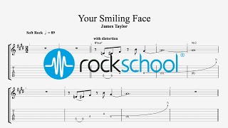 Your Smiling Face - James Taylor, Rockschool 2024 Electric Guitar Grade 4