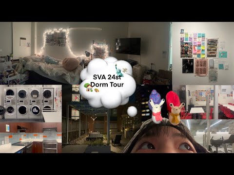 SVA 24th Street Dorm Tour | NYC art school dorm