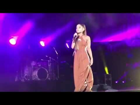 Ariana Grande 2016 singing "One last time"