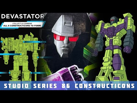 Transformers Studio Series 86 Movie Constructicons Devastator Assembly & Comparisons 4K video Review