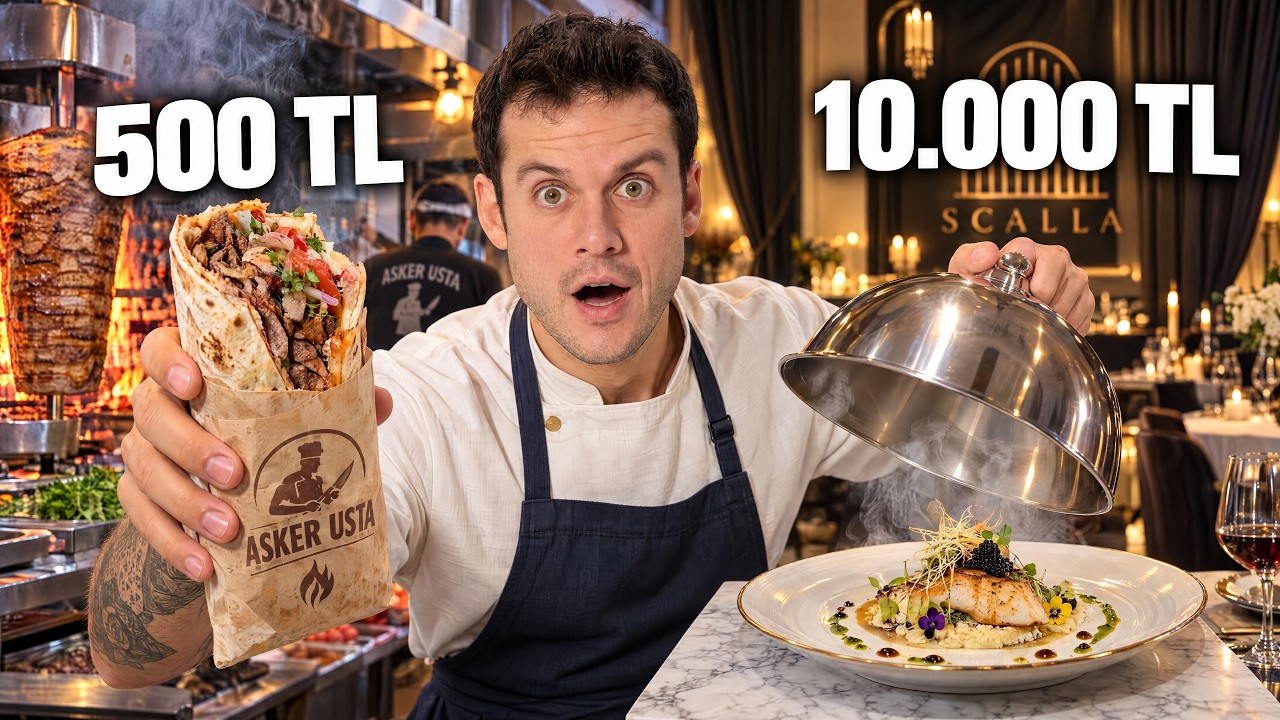 500 TL vs 10.000 TL’LİK RESTORANDA ÇALIŞMAK!