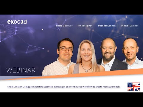 exocad Smile Creator 2020 WEBINAR - Create mock up models and snap on veneers