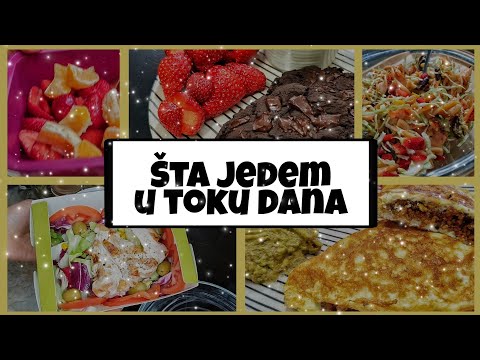 Šta jedem u toku - zdravi obroci 🥑🍪🍓🥜 + Jedan dan sa mnom 🛍 | Ana Bugarski