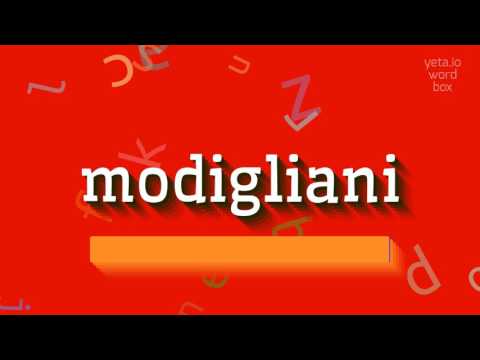 How to say "modigliani"! (High Quality Voices)