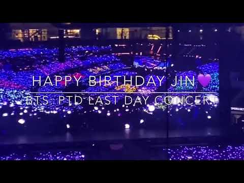 BTS & Army Wishing Jin happy birthday during the concert 🥳😍💜✨
