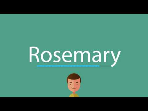 Rosemary pronunciation