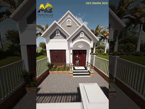 Mẫu nhà vườn đơn giản ai cũng thích.