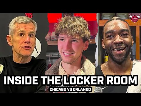 Inside a CELEBRATORY Chicago Bulls Locker Room after Matas Buzelis Slams Magic