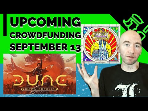 Upcoming Crowdfunding Week of September 13 - CMON's Dune, Sagrada Legacy, & More!