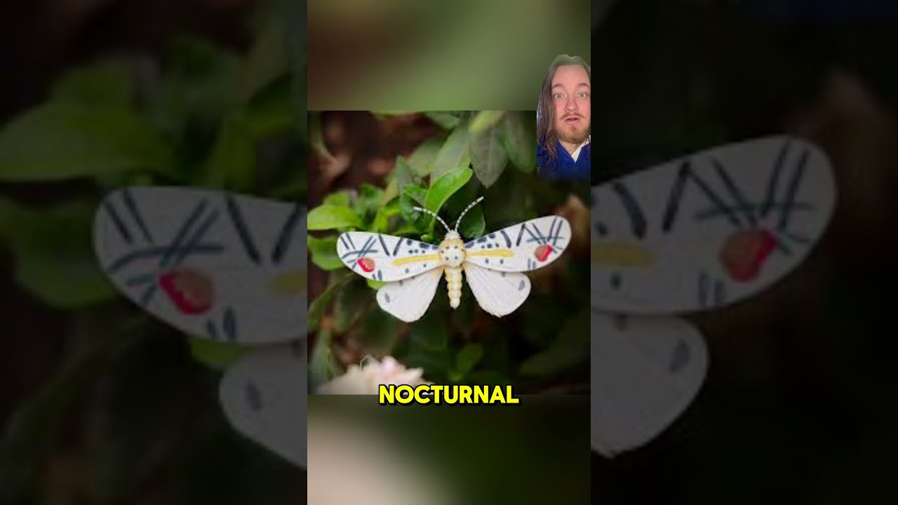 Picasso Moth: Weird Wildlife #youtubeshorts