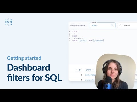 How to set up dashboard filters for SQL queries | Metabase tutorial