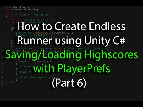 Create an Endless Runner using Unity C# (Pt 6) PlayerPrefs, Highscore Saving & Loading