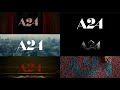 A24 Movie Trailer Logos 2023
