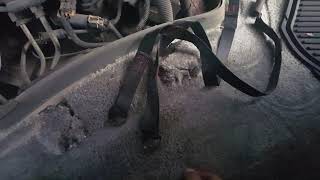 How to remove engine cover and replace oil pressure sending unit. 1999 chevy Express 1500