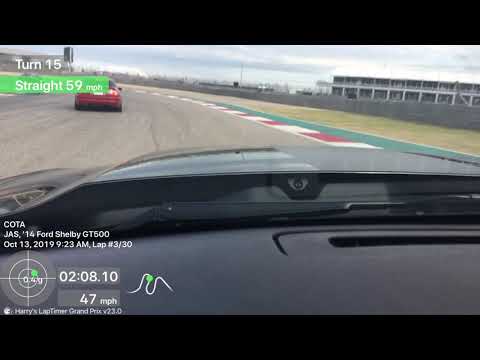 COTA 10-13-19 Run 1 Yellow Group - JAS 2014 Shelby GT500