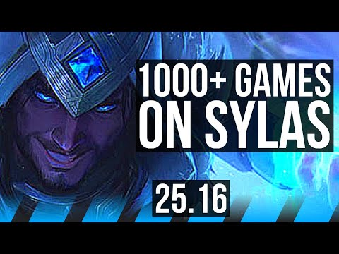 SYLAS vs GALIO (MID) | 1000+ games | KR Grandmaster | 25.16