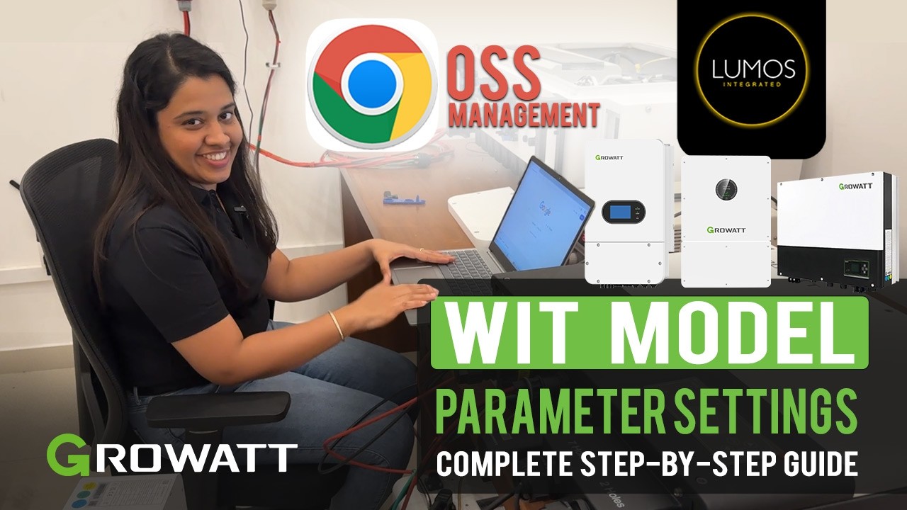 Growatt WIT model Parameter Settings Setup through OSS Management | Step-by-Step Guide