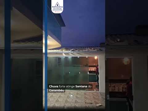 Chuva forte atinge Santana do Garambéu e Santa Rita de Ibitipoca nesta terça-feira