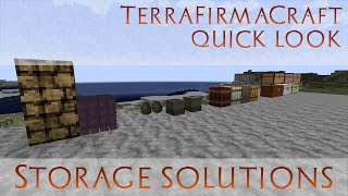 TerraFirmaCraft Quick Look - Storage - Vessels, Barrels, Log Piles, Chests  [build 79]