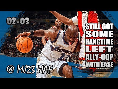Michael Jordan Highlights vs Hawks (2002.12.28) - 10pts, ALLY-OOP with Ease!