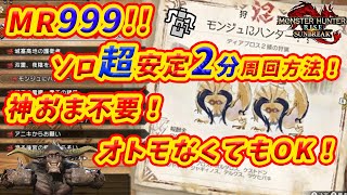 【MHR:SB】MR999も可能！ディアブロス2体　ソロ2分安定効率周回　ゴミおまOK オトモ行動運ゲ無し！
