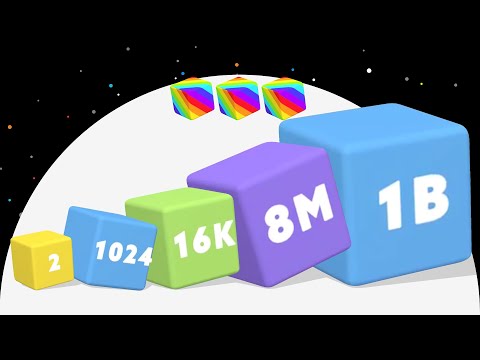 Max Level Number Cubes! - HAPPY CUBES 2048 (ASMR Gameplay Walkthrough)