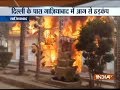 Fire breaks out at a marriage hall in Ghaziabad