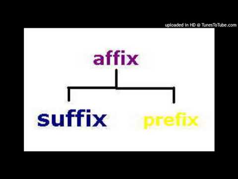 Affix It! What is an affix?