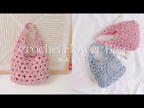 Crochet Flower Bag Tutorial Part 1 EP.92 | KJ Korn