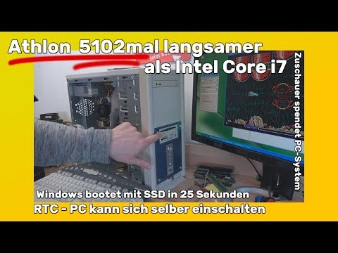 Athlon 5102x langsamer als Intel Core i7 - aber Windows startet in 25 Sekunden von SSD