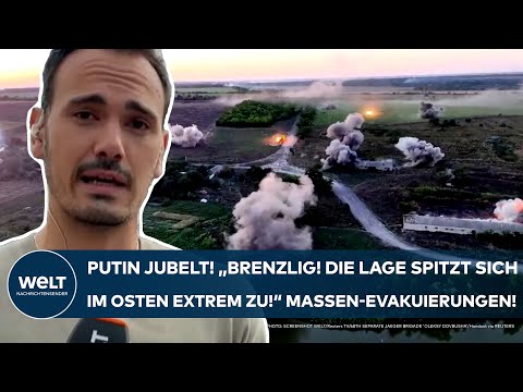 UKRAINE-KRIEG: Putin jubelt! "Brenzlig! Lage spitzt sich im Osten extrem zu!" Massen-Evakuierungen!
