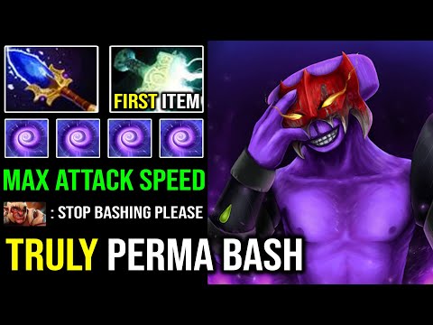 FIRST ITEM Mjollnir 100% Bash Lord + Max Attack Speed Faceless Void Deleted Enemy Like a Creep DotA