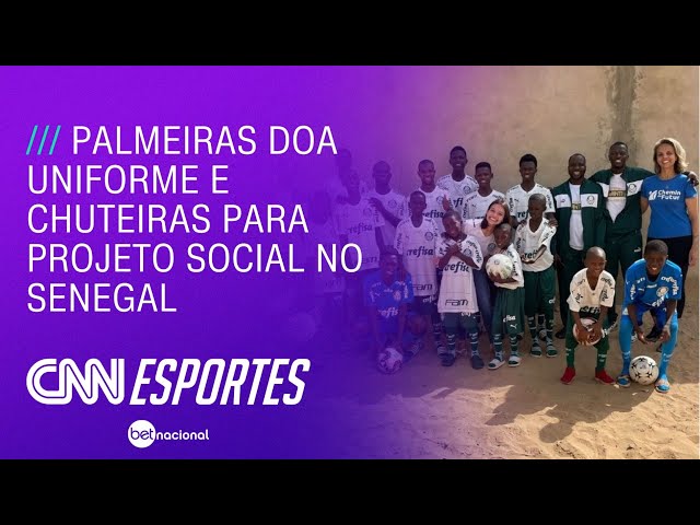 Palmeiras doa uniforme e chuteiras para projeto social no Senegal | CNN NOVO DIA