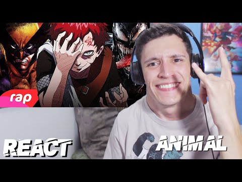 REACT - Rap do Gaara, Venom e Wolverine - ANIMAL | NERD HITS