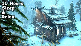 FREEZING SNOWSTORM SOUNDS for SLEEPING. Blizzard Storm & Strong Howling Wind. Winter Ambience
