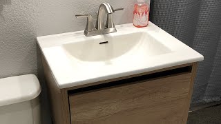 Bathroom Vanity Installation -  Menards Bathroom Vanity - Bathroom sink install