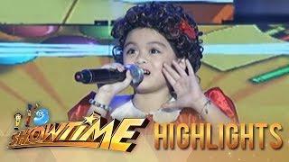 It&#39;s Showtime: Lea Salonga Mini Me impresses with her version of &quot;Tomorrow&quot;