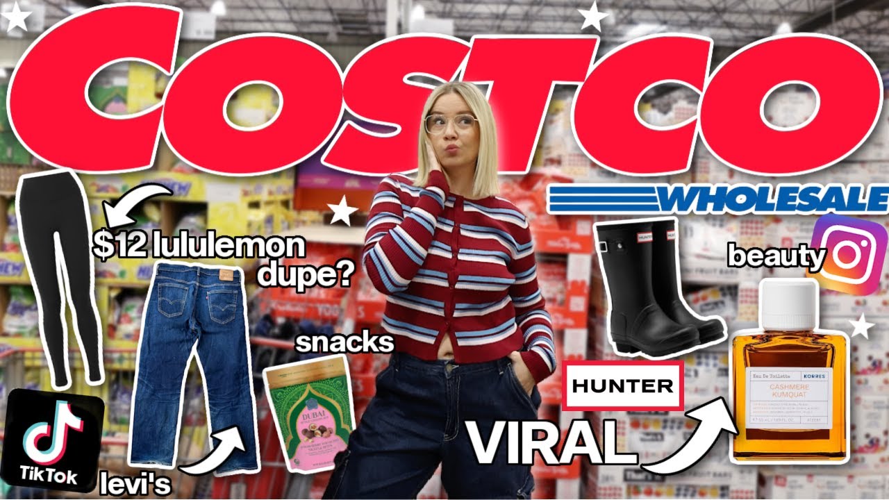 trying super *VIRAL* products from COSTCO! (lululemon "dupe", snacks, beauty & more!)