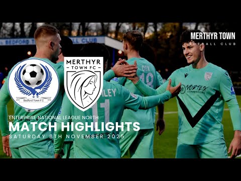 Bedford Town 3-4 Merthyr Town | Enterprise National League North | Highlights