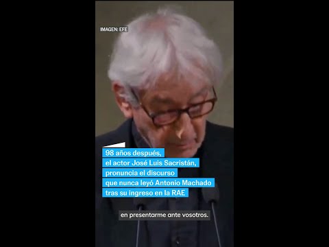 Las voces de José Sacristán y Serrat se unen en un homenaje a Antonio Machado en la RAE