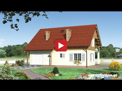 Projekt domu Błażej (E-65) - Archeton.pl