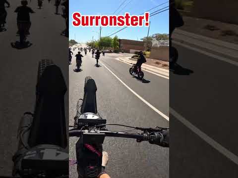 Almost made it in the video 😂#surron #eridepro #youtuber #lasvegas #surronster #rideout #bikelife