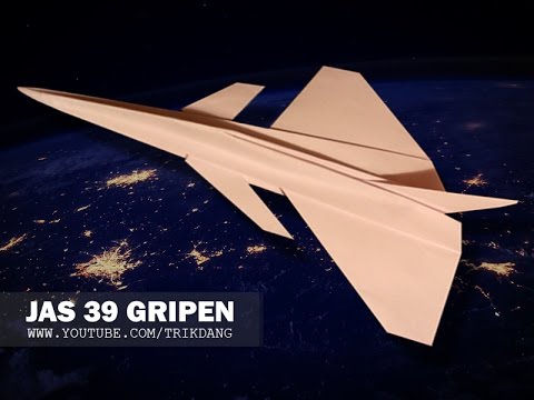 Cool Paper Plane Tutorial: Saab Jas 39 Gripen | Flyable - Instructables