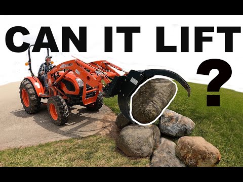 HUGE ROCKS moved in the woodyard