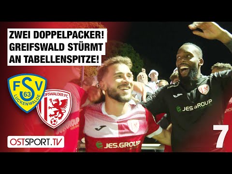 Zwei Doppelpacker! GFC erobert Tabellenspitze: Luckenwalde - Greifswalder FC | Regionalliga Nordost